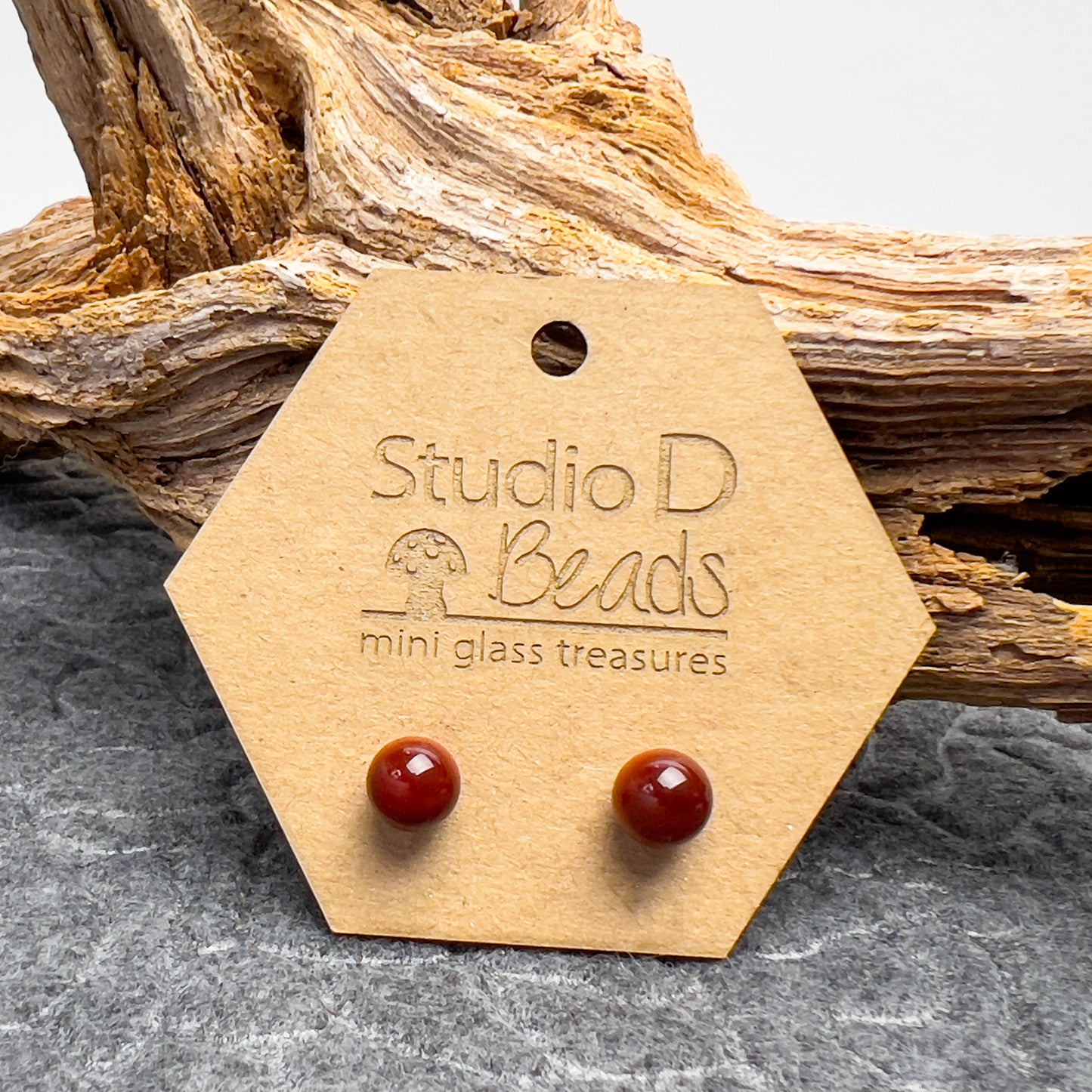 Flame Torched Glass Earrings - Essential Colors