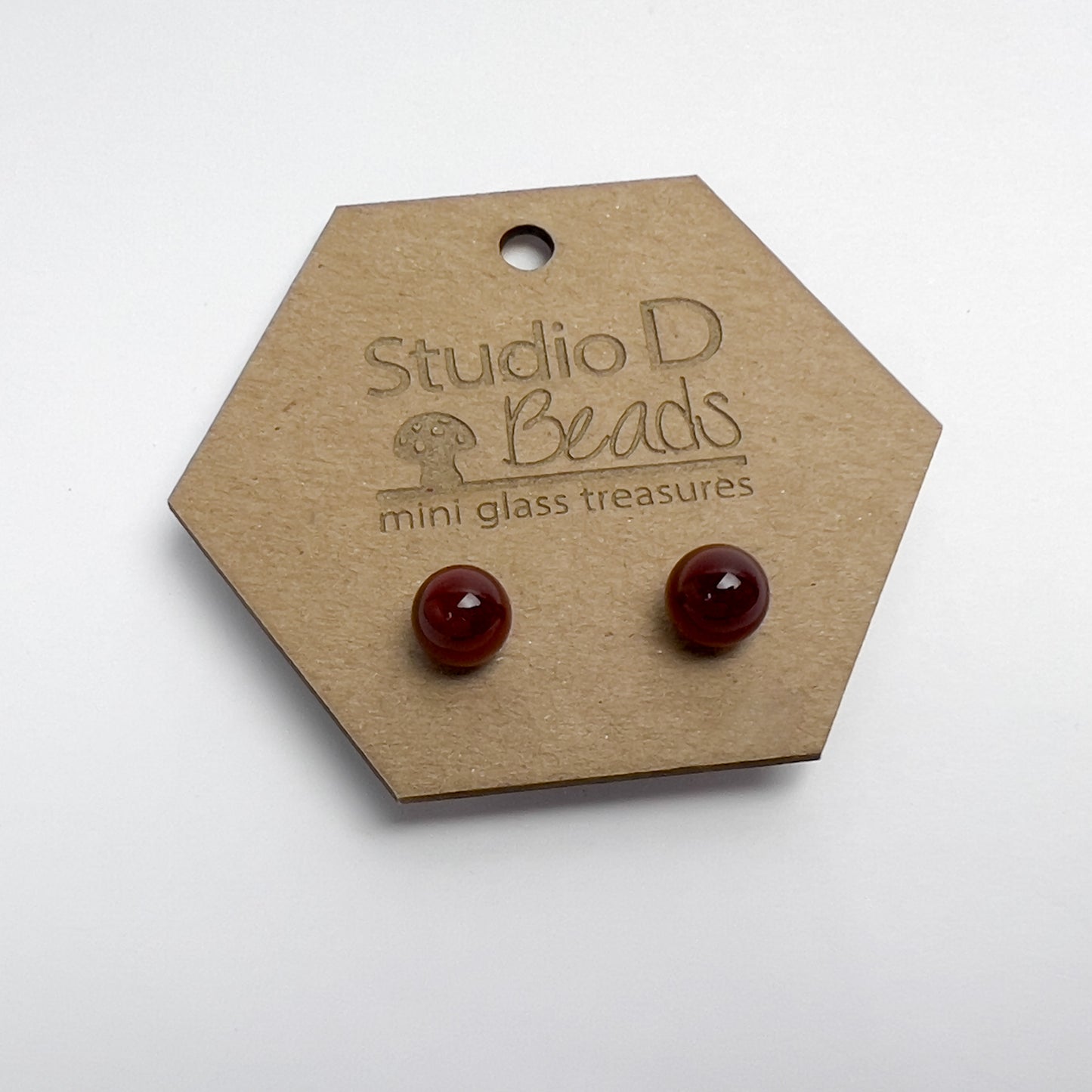 Flame Torched Glass Earrings - Essential Colors