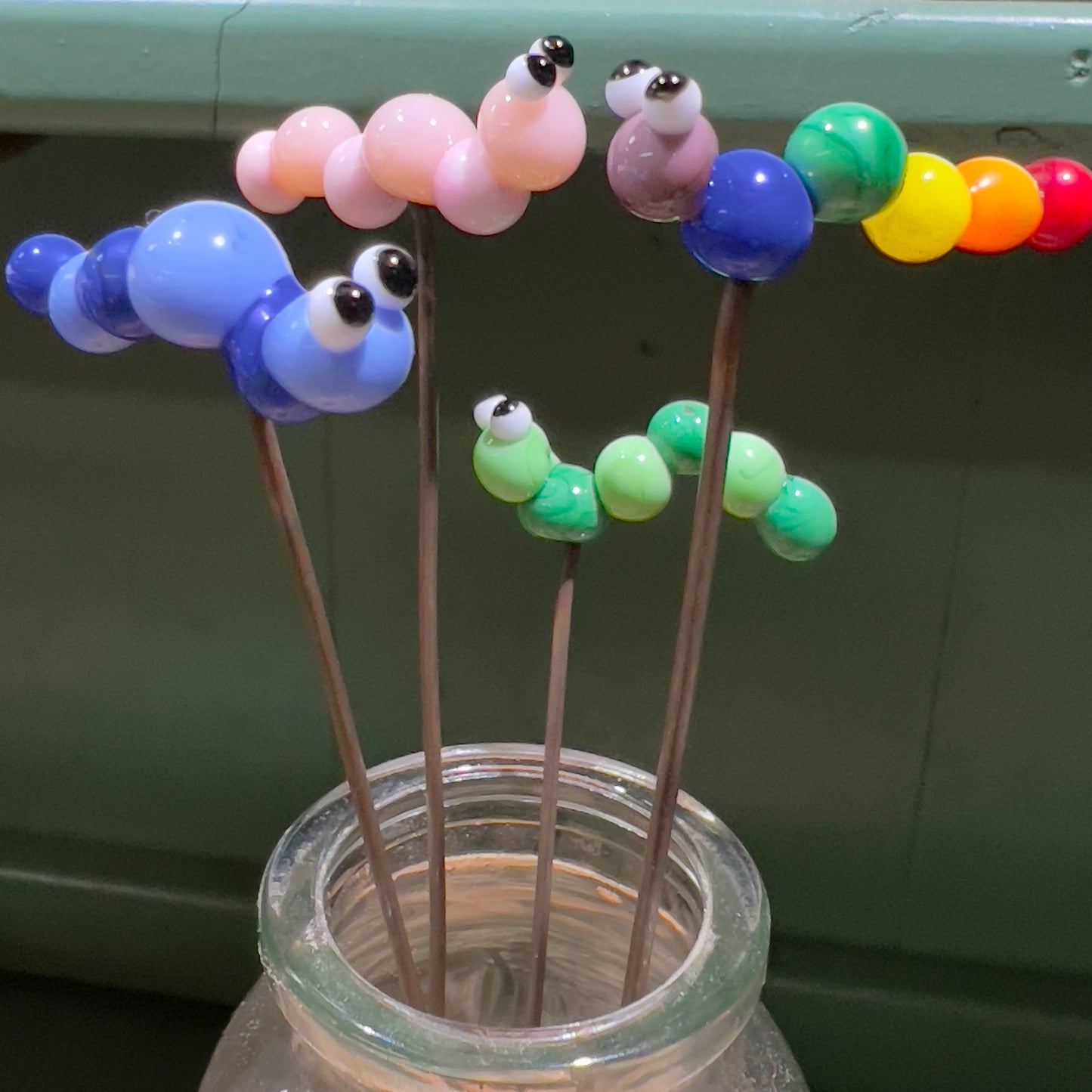 Caterpillar Plant Stake