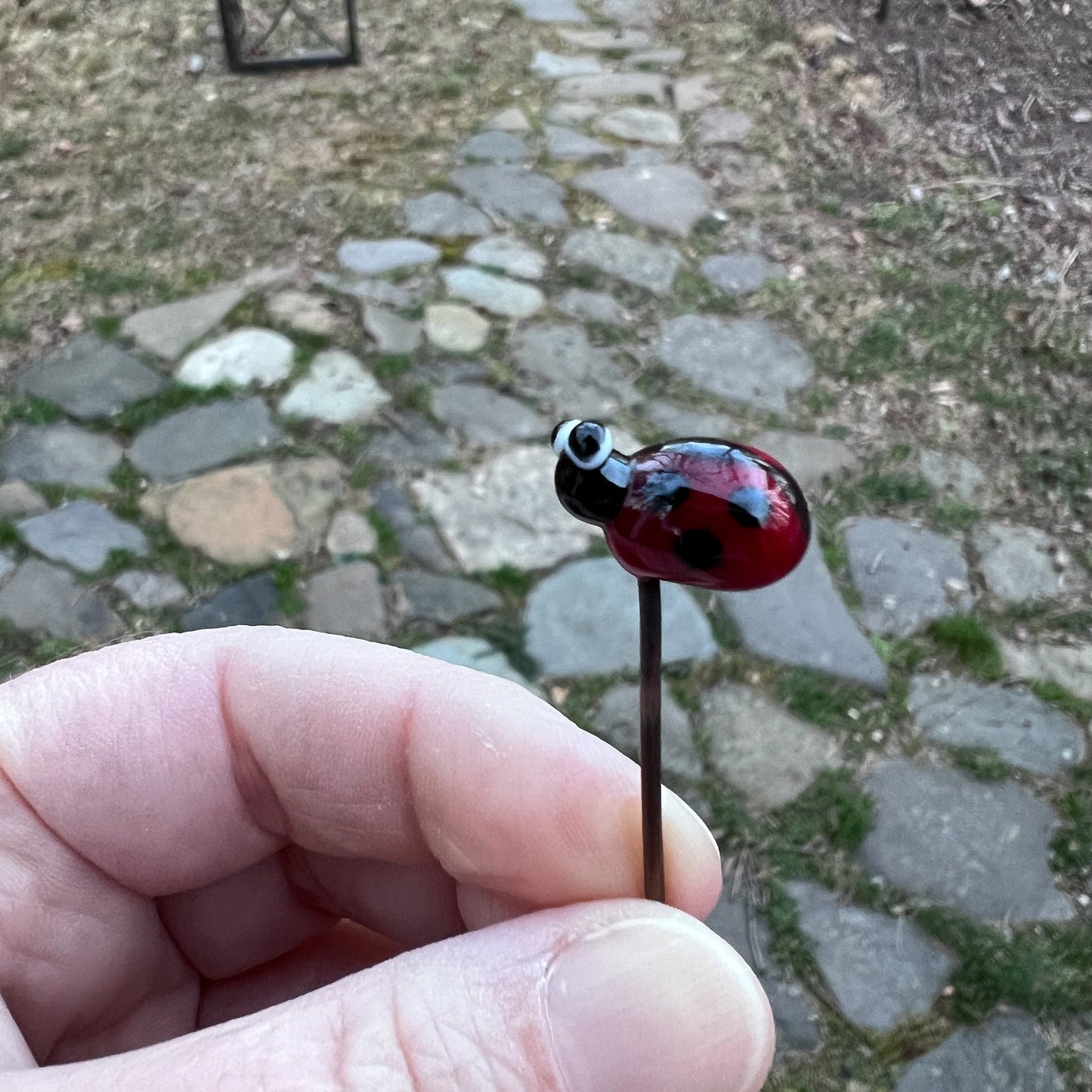 Ladybug Plant Stake