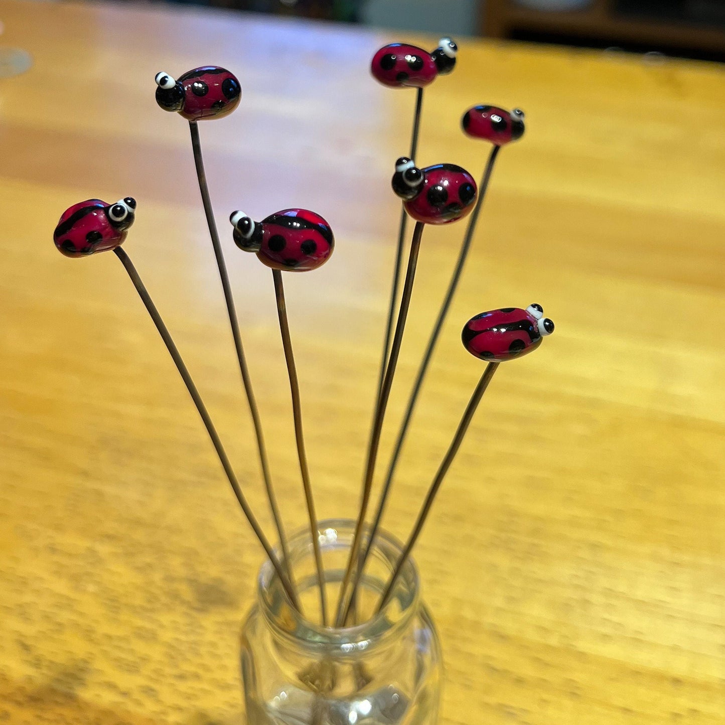 Ladybug Plant Stake