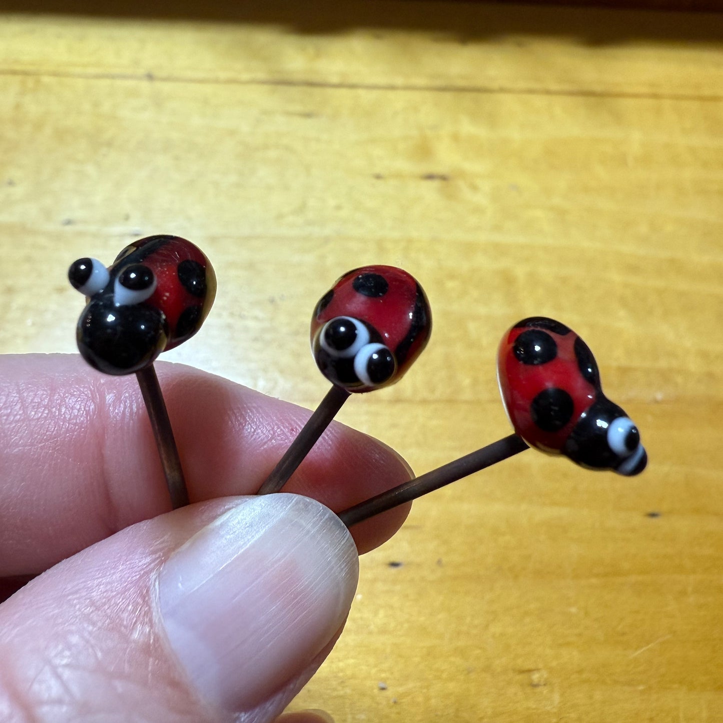 Mini Ladybug Fairy Garden Charm