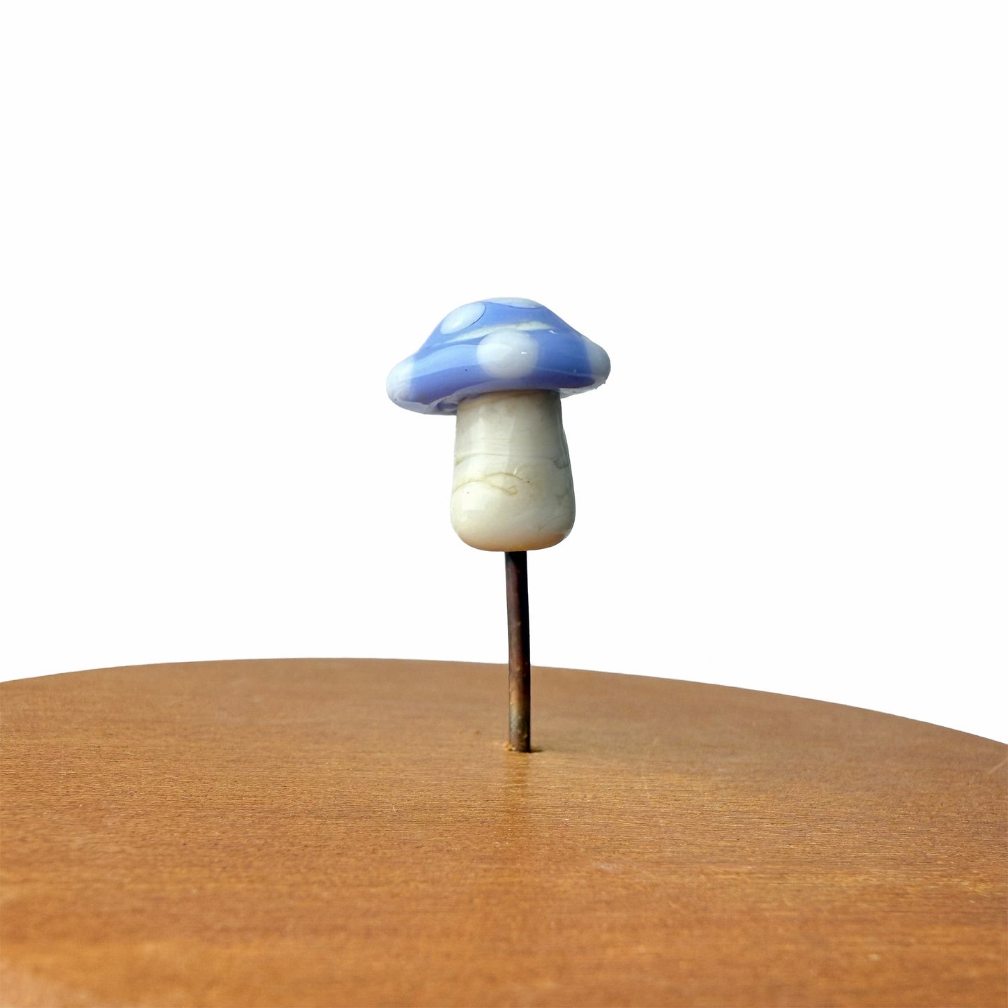 Mini Periwinkle Mushroom Fairy Garden Charm