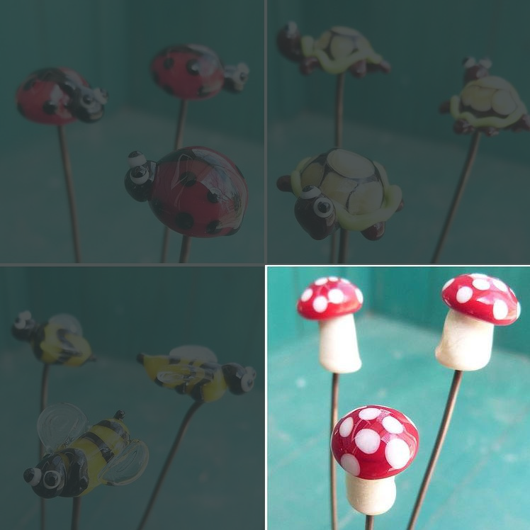 Mushroom Plant Stake