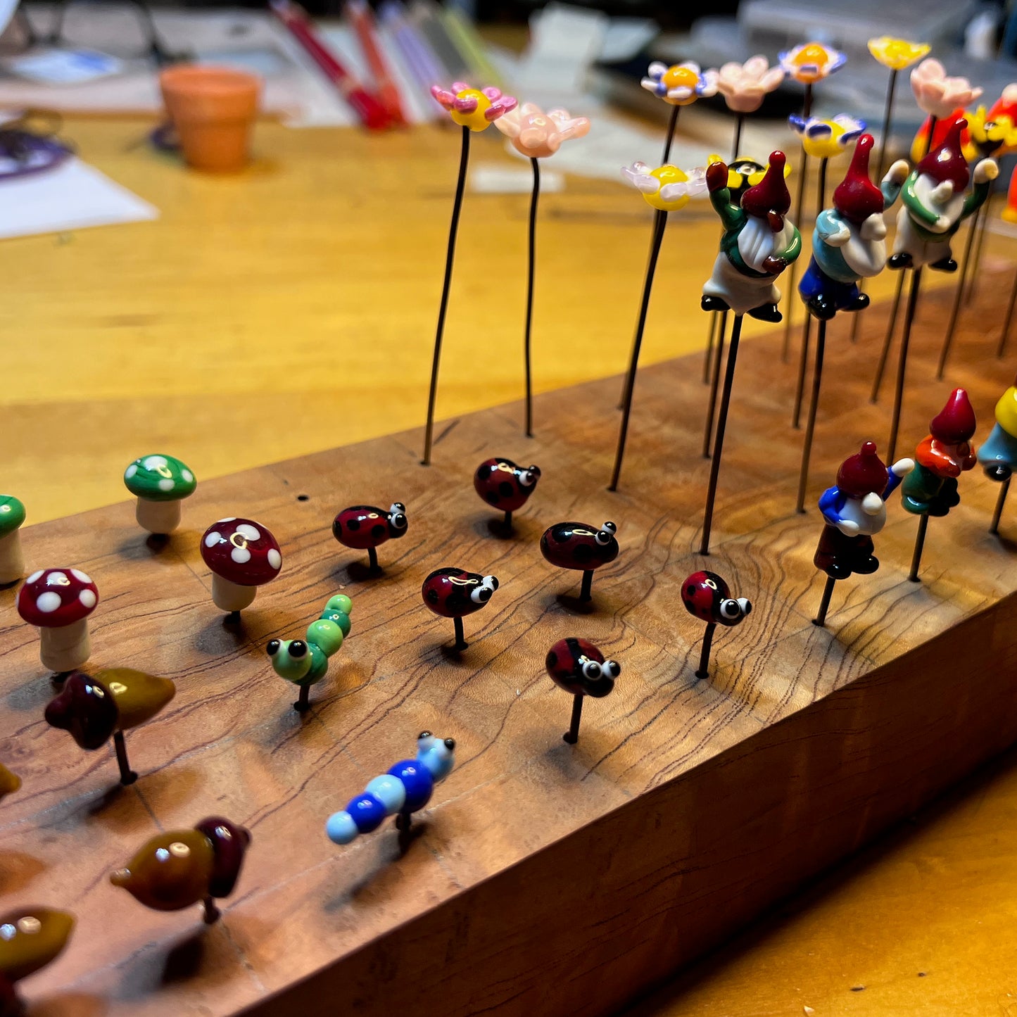 Mini Ladybug Fairy Garden Charm