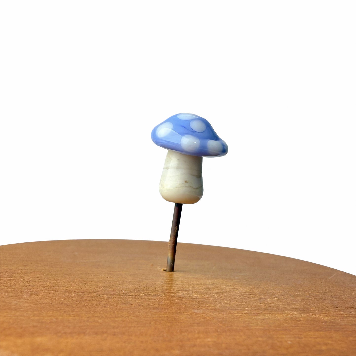 Mini Periwinkle Mushroom Fairy Garden Charm