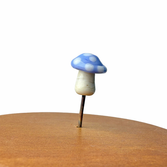Mini Periwinkle Mushroom Fairy Garden Charm