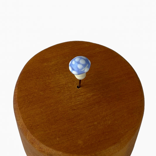Mini Periwinkle Mushroom Fairy Garden Charm