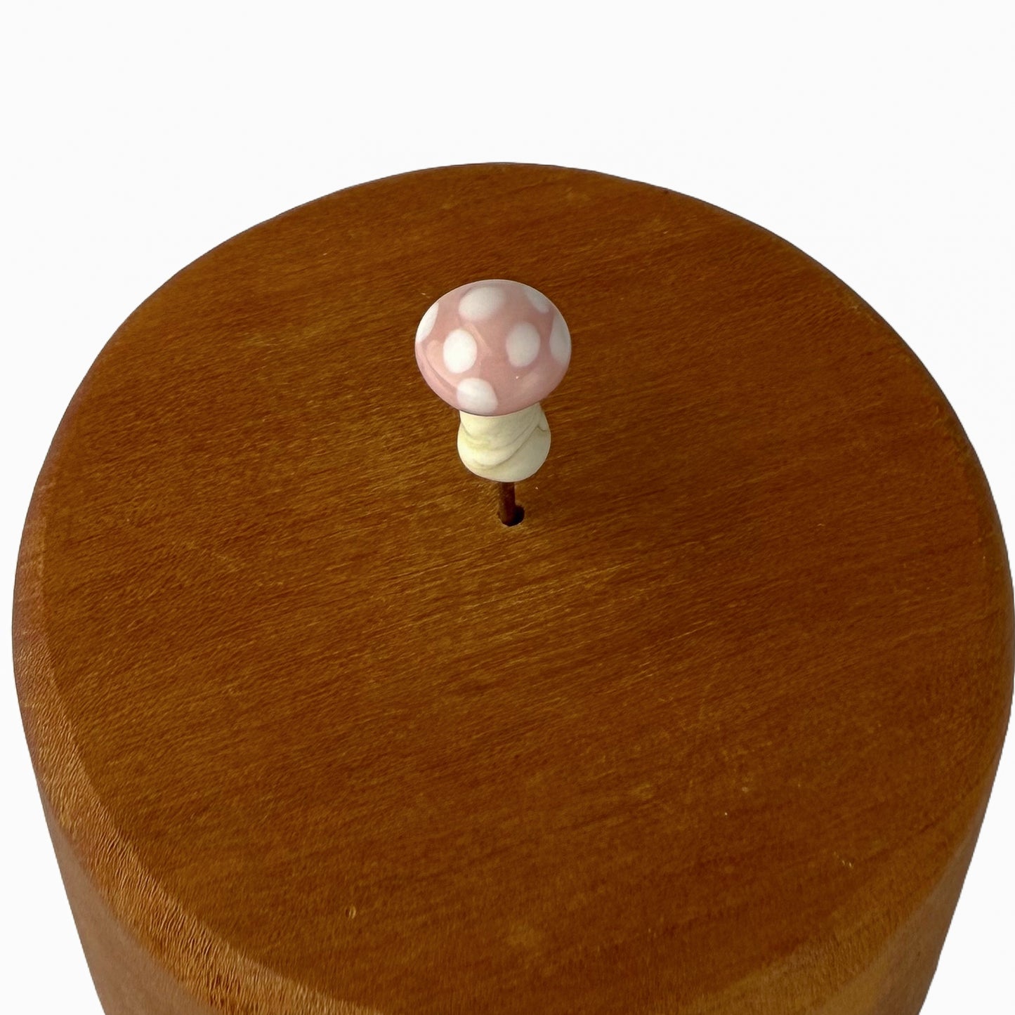 Mini Pink Mushroom Fairy Garden Charm