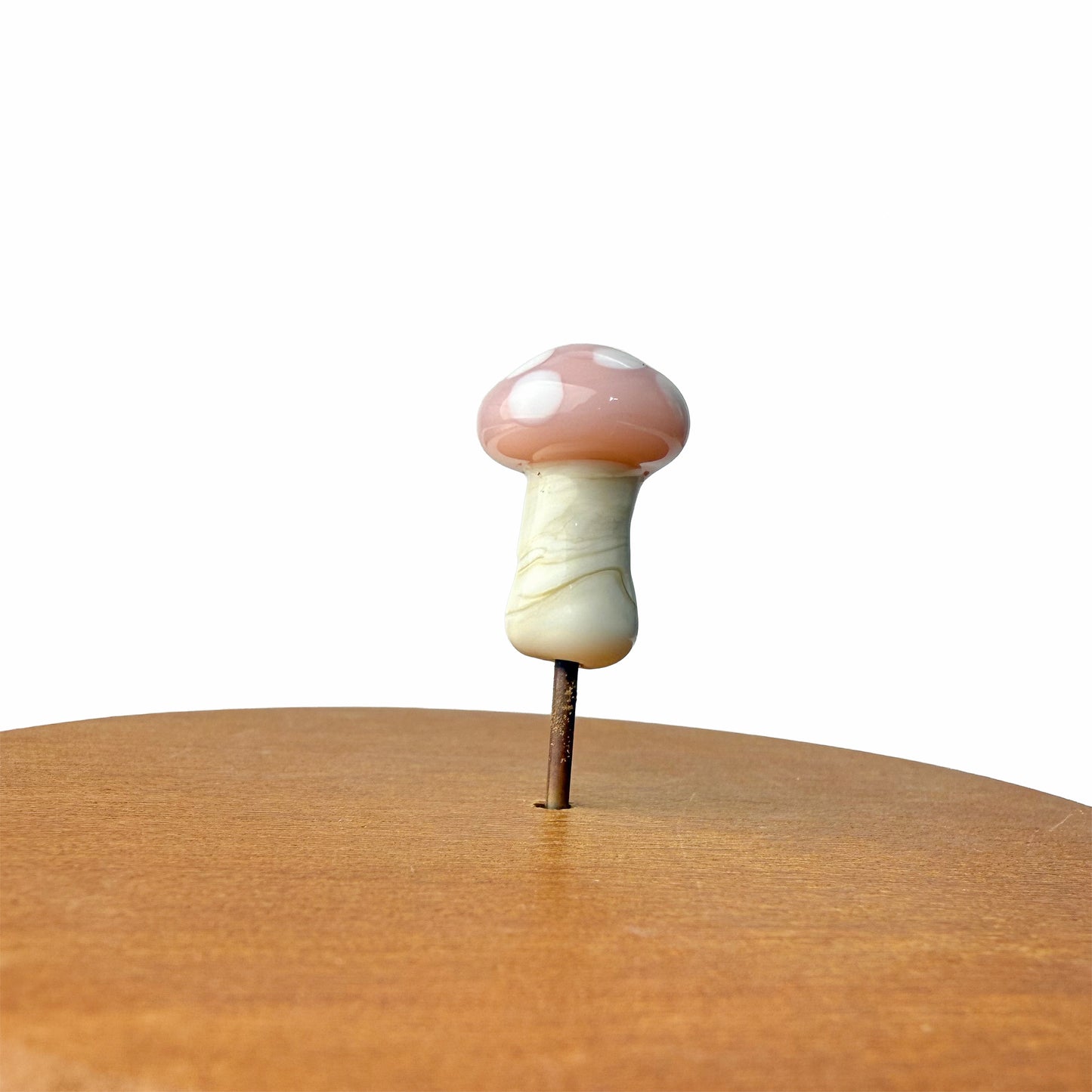 Mini Pink Mushroom Fairy Garden Charm