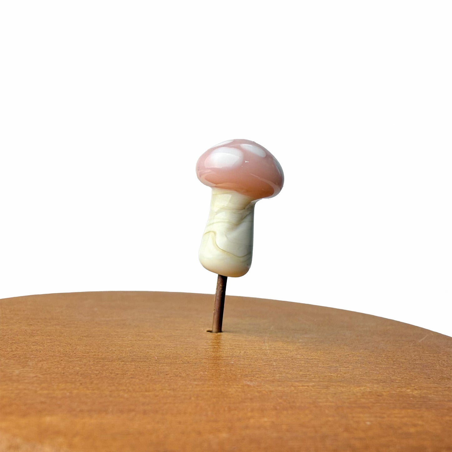 Mini Pink Mushroom Fairy Garden Charm
