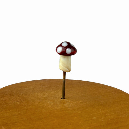 Mini Red Mushroom Fairy Garden Charm